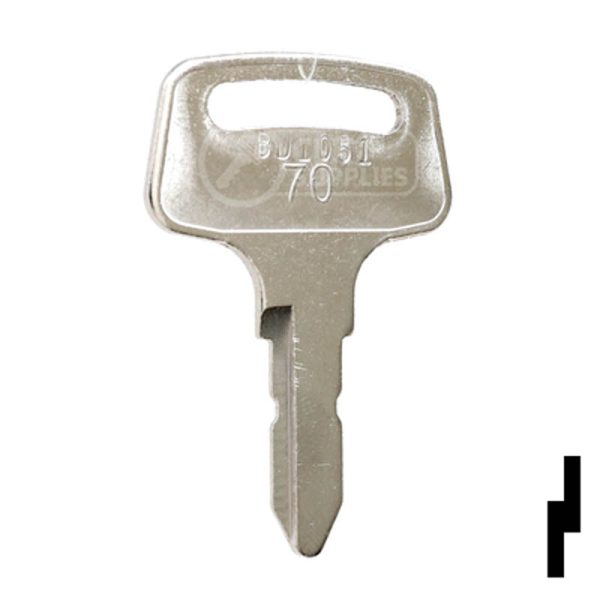 Precut Tractor Key | Kubota | BD1051 Online Hot Sale - Image 3